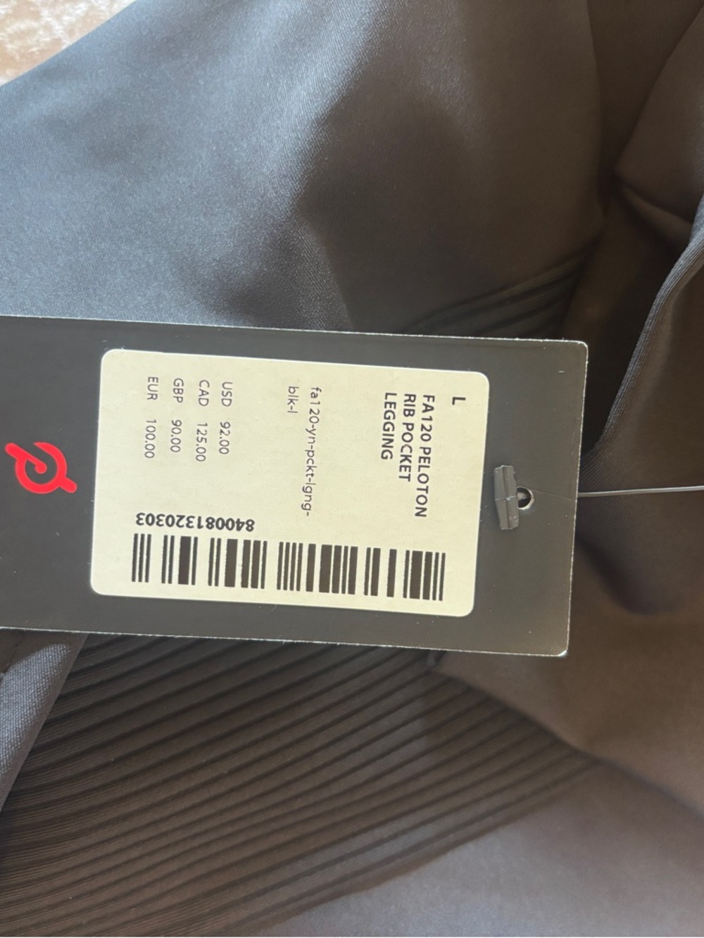 Peloton Black Active Leggings - Picture 3 of 3